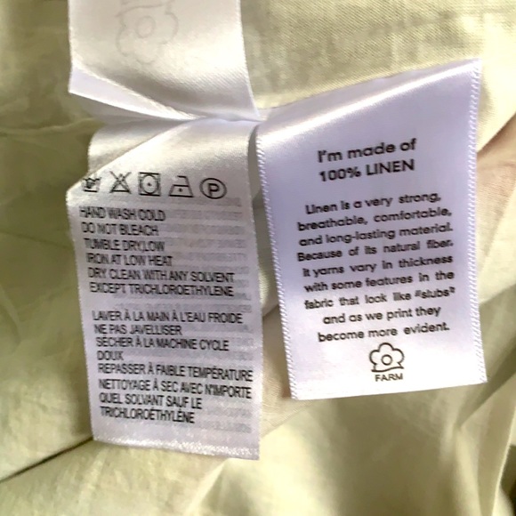 FARM RIO “Spotted leafs” utility linen mini dress - Picture 9 of 12